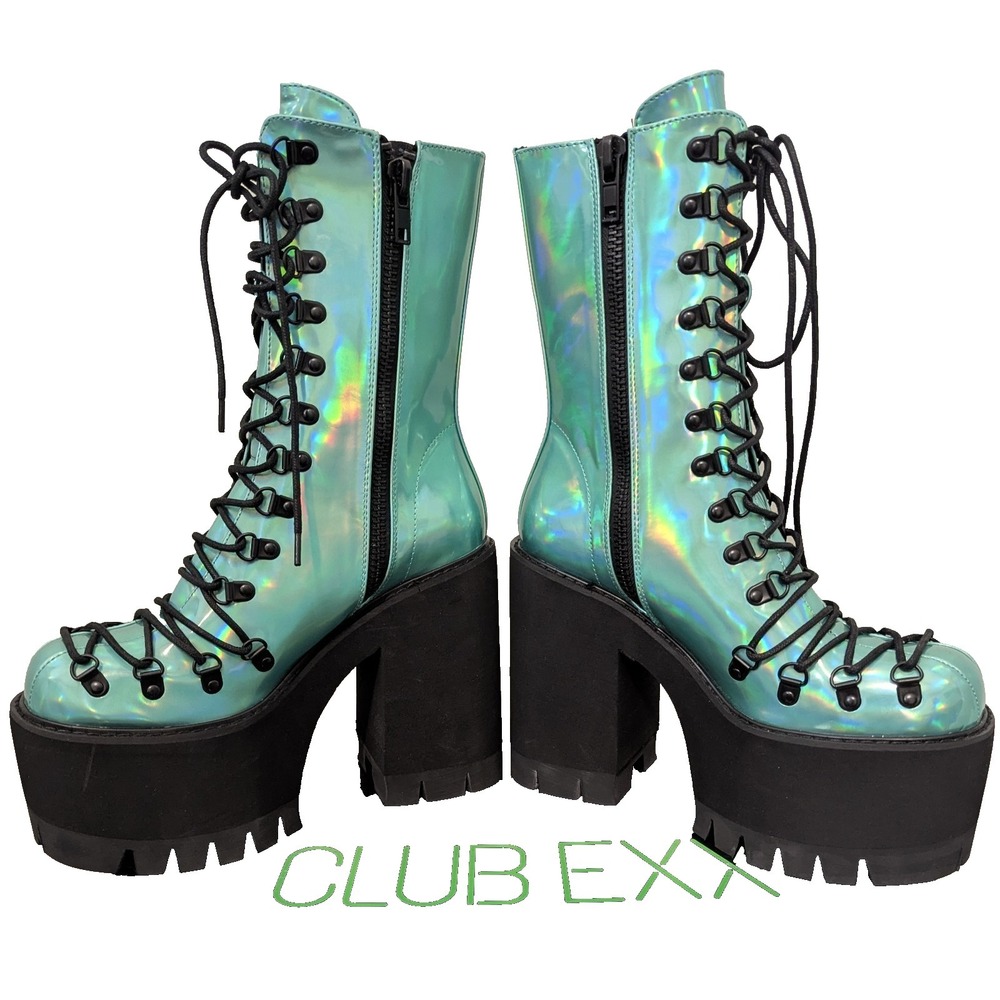 Club Exx Moonstone Platform Boots Women's Size 9